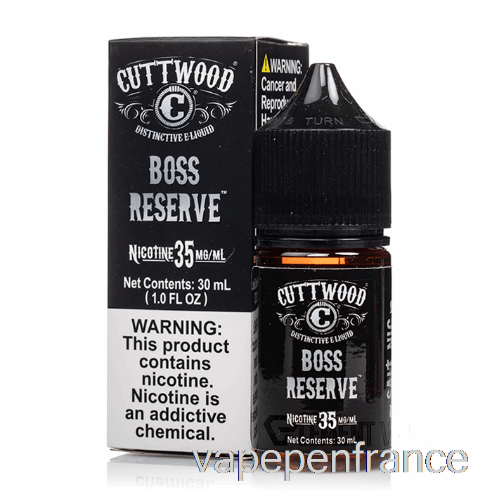 Boss Reserve - Sels De Bois Coupé - Stylo Vape 30ml 35mg